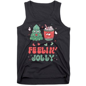 Feelin Jolly Christmas Graphic Tank Top