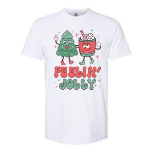 Feelin Jolly Christmas Graphic Softstyle CVC T-Shirt