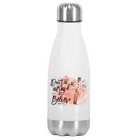 Floral Jesus Cross Don't Be Afraid Just Believe Christian Stainless Steel Insulated Water Bottle