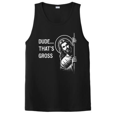 Funny Jesus Christ Meme Quote Dude ThatS Gross I Saw That PosiCharge Competitor Tank