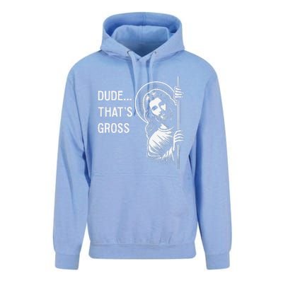 Funny Jesus Christ Meme Quote Dude ThatS Gross I Saw That Unisex Surf Hoodie