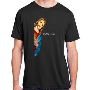 Funny Jesus Christian I Saw That Adult ChromaSoft Performance T-Shirt