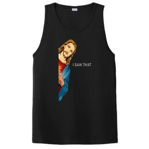 Funny Jesus Christian I Saw That PosiCharge Competitor Tank