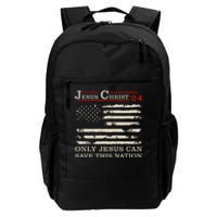 Funny Jesus Christ 24 Only Jesus Can Save This Nation Daily Commute Backpack