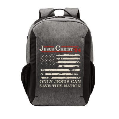 Funny Jesus Christ 24 Only Jesus Can Save This Nation Vector Backpack