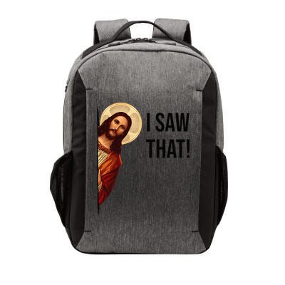 Funny Jesus Christ I Saw That Meme Religious Cool Retro God Vector Backpack