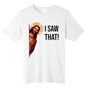 Funny Jesus Christ I Saw That Meme Religious Cool Retro God Tall Fusion ChromaSoft Performance T-Shirt