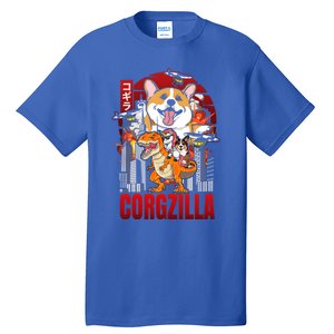 Funny Japanese Corgzilla Unicorn Funny Dog Corgi Lovers Great Gift Tall T-Shirt