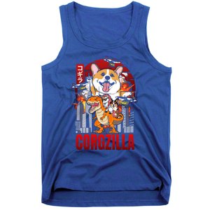 Funny Japanese Corgzilla Unicorn Funny Dog Corgi Lovers Great Gift Tank Top