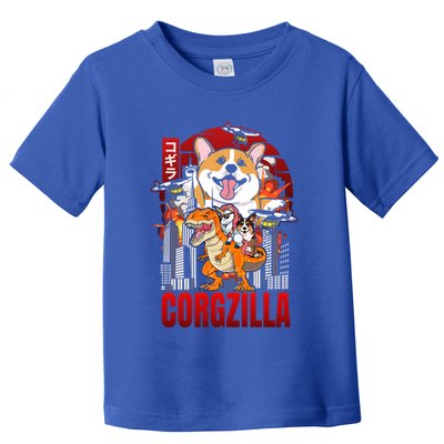 Funny Japanese Corgzilla Unicorn Funny Dog Corgi Lovers Great Gift Toddler T-Shirt