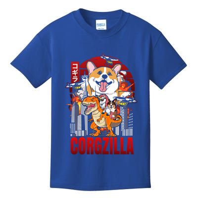 Funny Japanese Corgzilla Unicorn Funny Dog Corgi Lovers Great Gift Kids T-Shirt