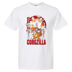 Funny Japanese Corgzilla Unicorn Funny Dog Corgi Lovers Great Gift Garment-Dyed Heavyweight T-Shirt