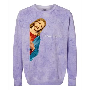 Funny Jesus Christian I Saw That Colorblast Crewneck Sweatshirt