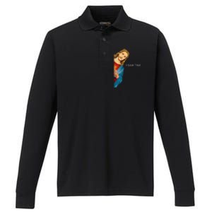 Funny Jesus Christian I Saw That Performance Long Sleeve Polo