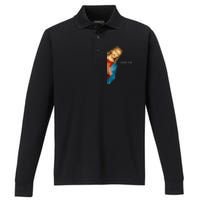 Funny Jesus Christian I Saw That Performance Long Sleeve Polo