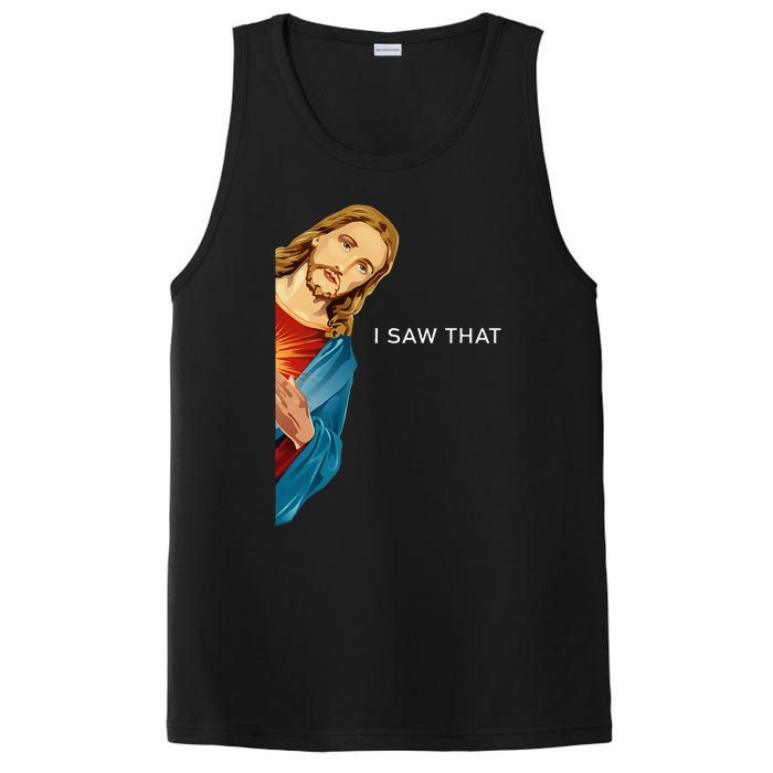 Funny Jesus Christian I Saw That PosiCharge Competitor Tank