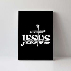 Floral Jesus Cross Don't Be Afraid Just Believe Canvas