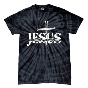 Floral Jesus Cross Don't Be Afraid Just Believe Tie-Dye T-Shirt