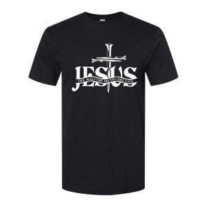 Floral Jesus Cross Don't Be Afraid Just Believe Softstyle CVC T-Shirt