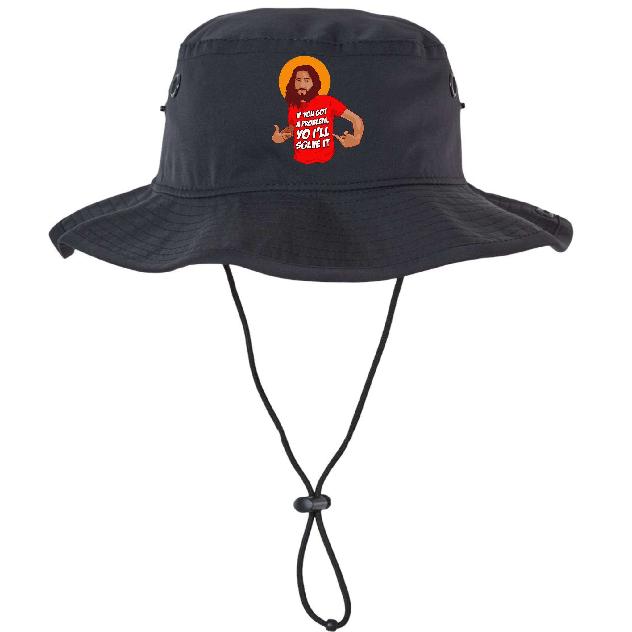 Funny Jesus Christian Meme Yo I'll Solve It Christmas Bucket Hat