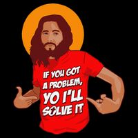 Funny Jesus Christian Meme Yo I'll Solve It Christmas Drawstring Bag