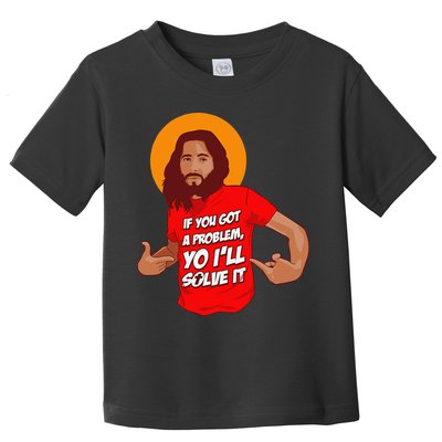 Funny Jesus Christian Meme Yo I'll Solve It Christmas Toddler T-Shirt