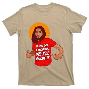 Funny Jesus Christian Meme Yo I'll Solve It Christmas T-Shirt