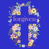 Forgiven Jesus Christ Christian Faith Floral Cross Womens Tank Top