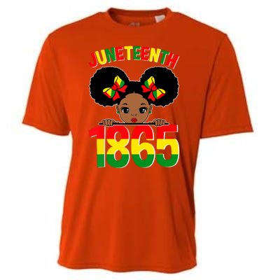 Funny Juneteenth Celebrating 1865 Cute Black African American Cooling Performance Crew T-Shirt