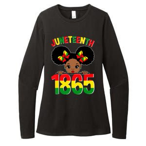 Funny Juneteenth Celebrating 1865 Cute Black African American Womens CVC Long Sleeve Shirt