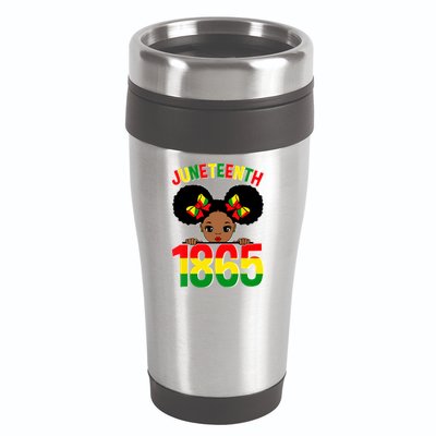 Funny Juneteenth Celebrating 1865 Cute Black African American 16oz Travel Tumbler