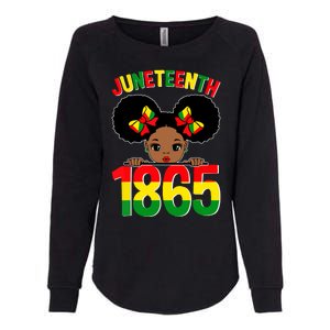 Funny Juneteenth Celebrating 1865 Cute Black African American Womens California Wash Sweatshirt