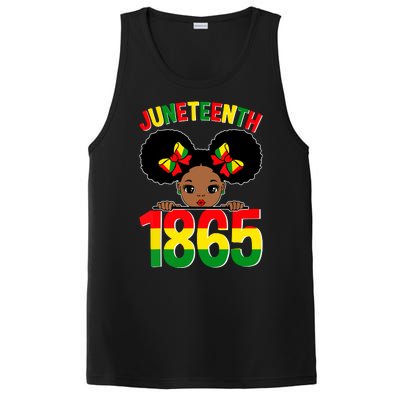 Funny Juneteenth Celebrating 1865 Cute Black African American PosiCharge Competitor Tank