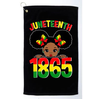 Funny Juneteenth Celebrating 1865 Cute Black African American Golf Towel
