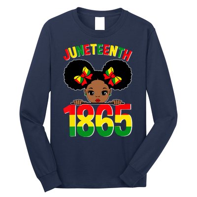 Funny Juneteenth Celebrating 1865 Cute Black African American Long Sleeve Shirt