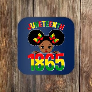 Funny Juneteenth Celebrating 1865 Cute Black African American Coaster