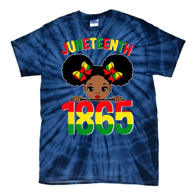 Funny Juneteenth Celebrating 1865 Cute Black African American Tie-Dye T-Shirt