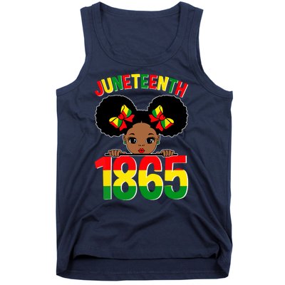 Funny Juneteenth Celebrating 1865 Cute Black African American Tank Top