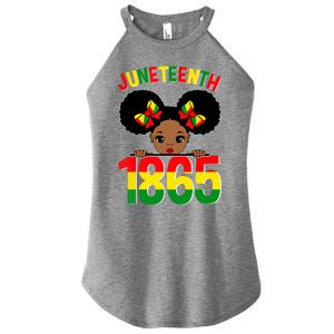 Funny Juneteenth Celebrating 1865 Cute Black African American Women's Perfect Tri Rocker Tank