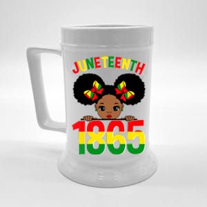 Funny Juneteenth Celebrating 1865 Cute Black African American Beer Stein