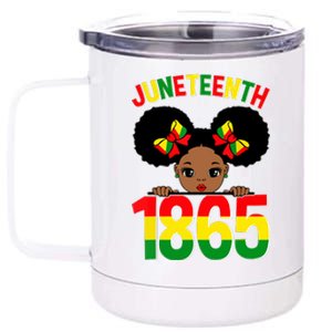 Funny Juneteenth Celebrating 1865 Cute Black African American 12 oz Stainless Steel Tumbler Cup