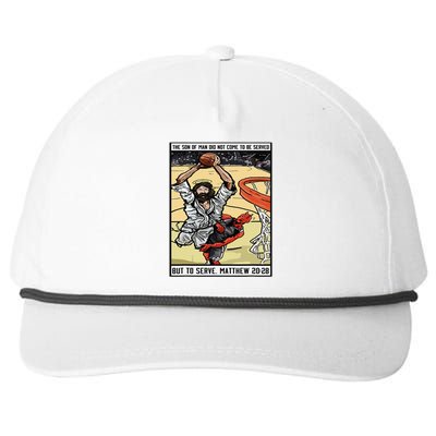 Funny Jesus Christian Playing Basketball Gift Snapback Five-Panel Rope Hat