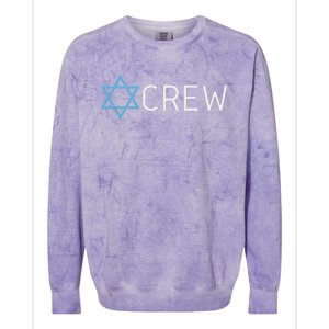 Funny Jew Crew Jewish Friendship Love Colorblast Crewneck Sweatshirt