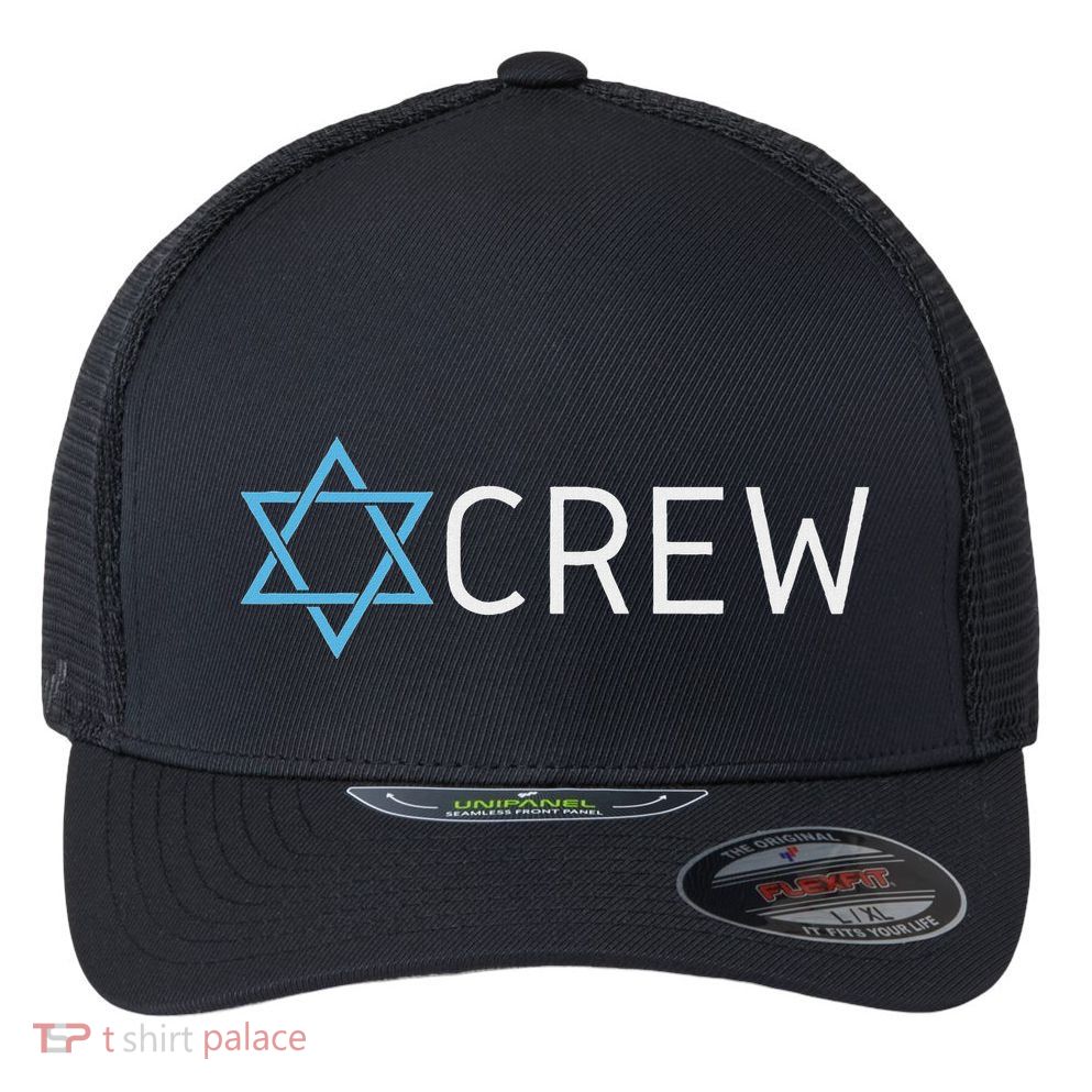 Funny Jew Crew Jewish Friendship Love Flexfit Unipanel Trucker Cap