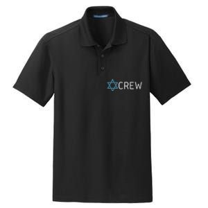 Funny Jew Crew Jewish Friendship Love Dry Zone Grid Polo