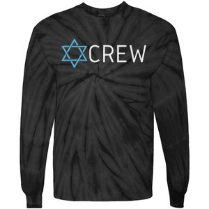 Funny Jew Crew Jewish Friendship Love Tie-Dye Long Sleeve Shirt