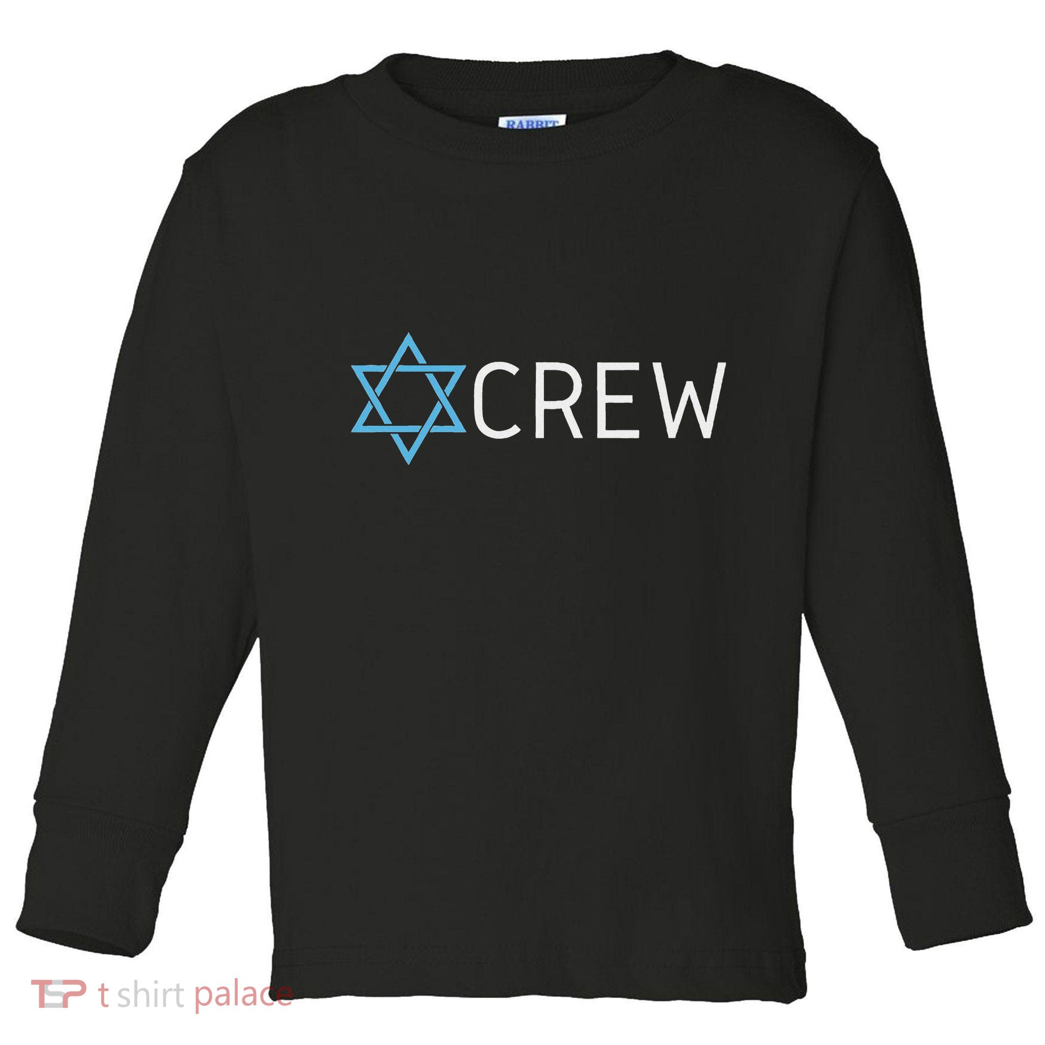 Funny Jew Crew Jewish Friendship Love Toddler Long Sleeve Shirt