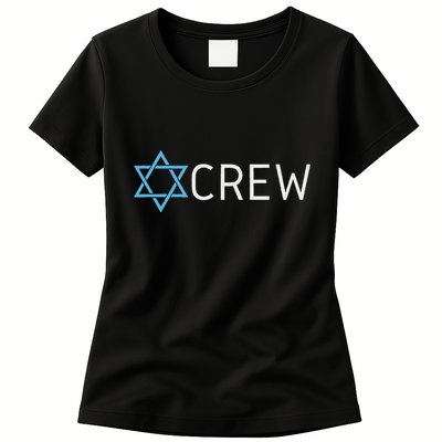 Funny Jew Crew Jewish Friendship Love Womens T-Shirt