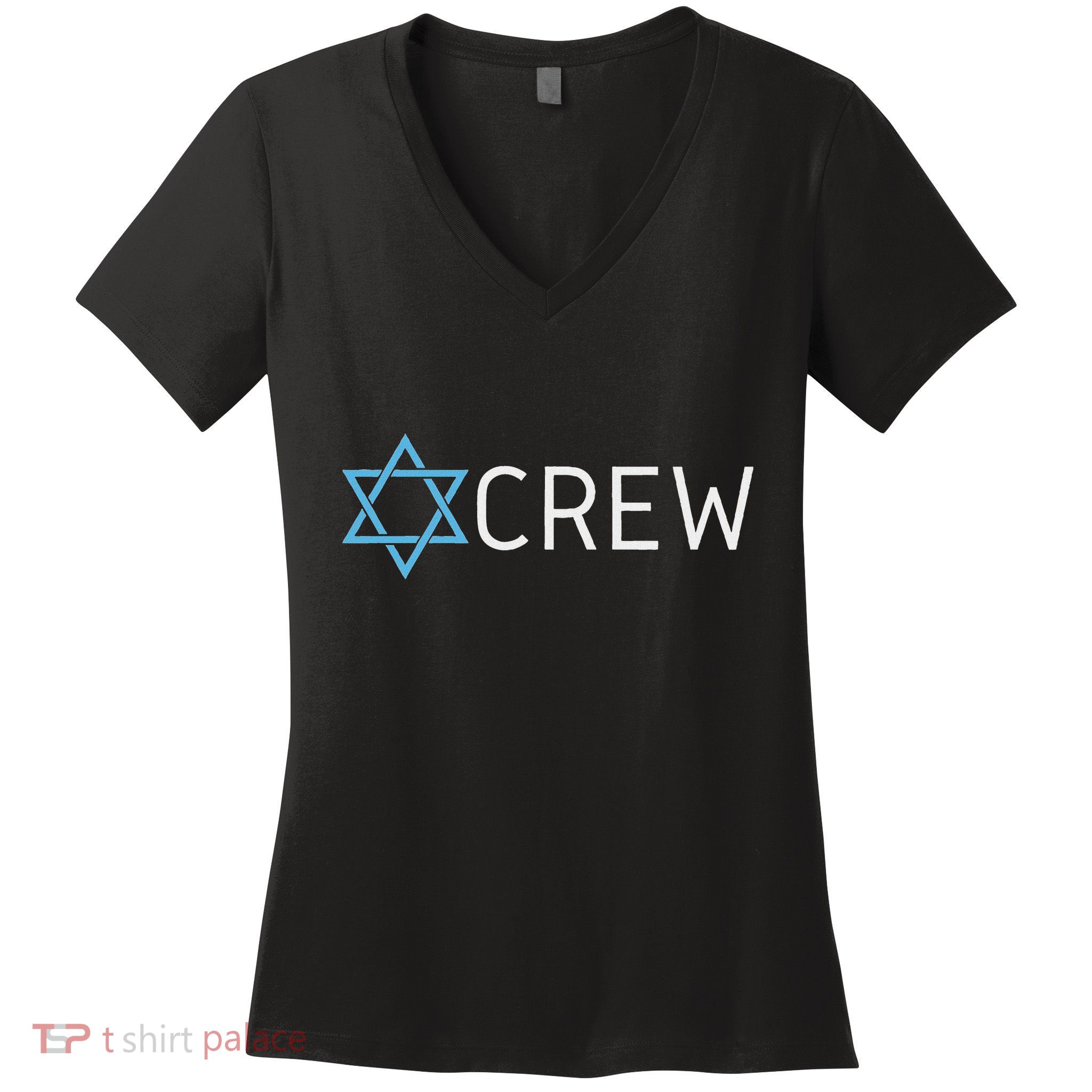 Funny Jew Crew Jewish Friendship Love Women's V-Neck T-Shirt