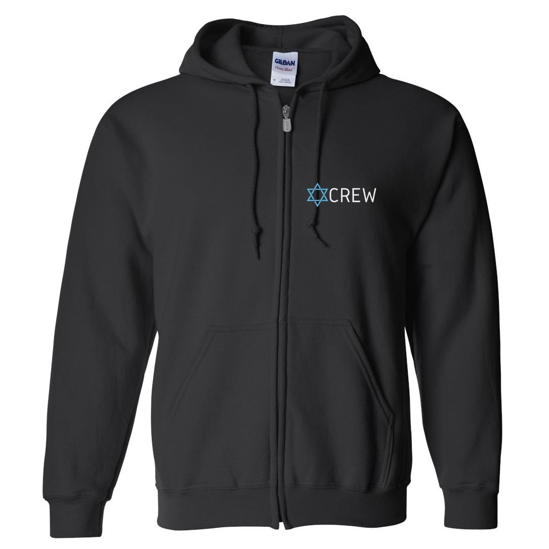 Funny Jew Crew Jewish Friendship Love Full Zip Hoodie